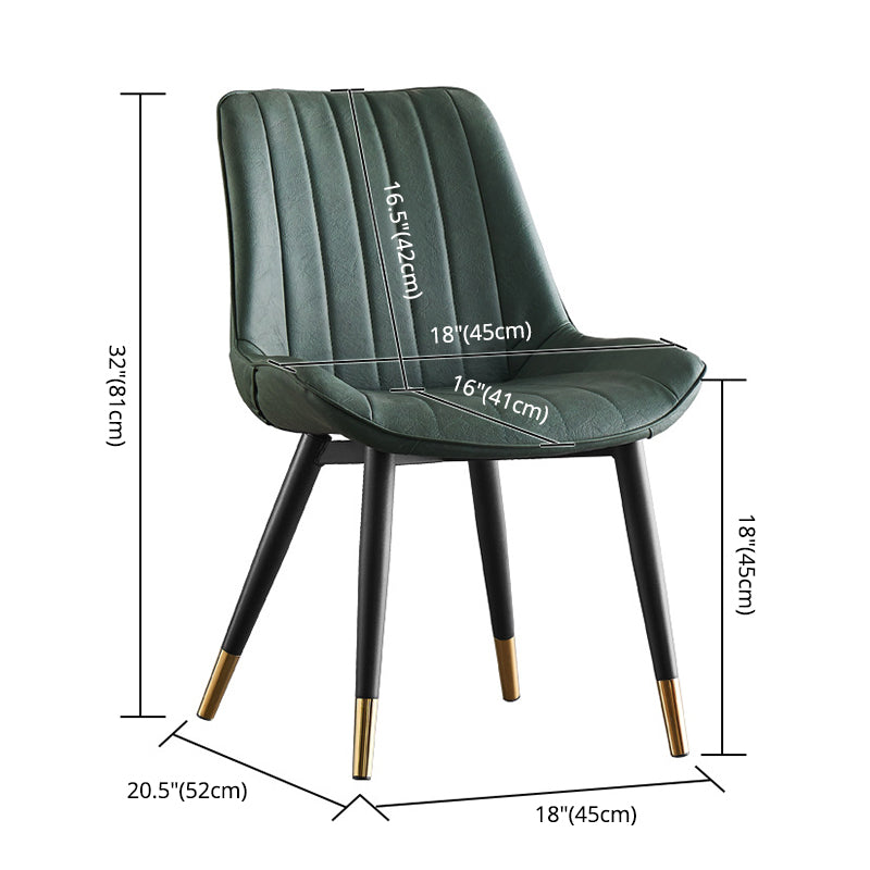 Chaises de salle à manger sans bras modernes