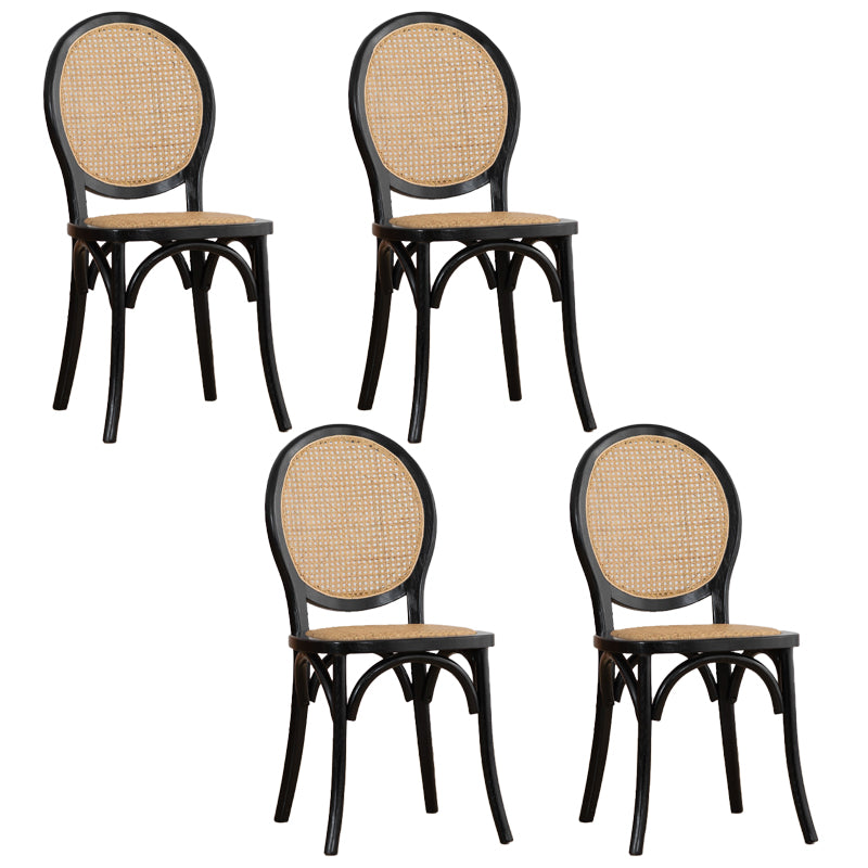 Modern Style Solid Wood Kitchen Dining Chair King Louis Back Side Chairs