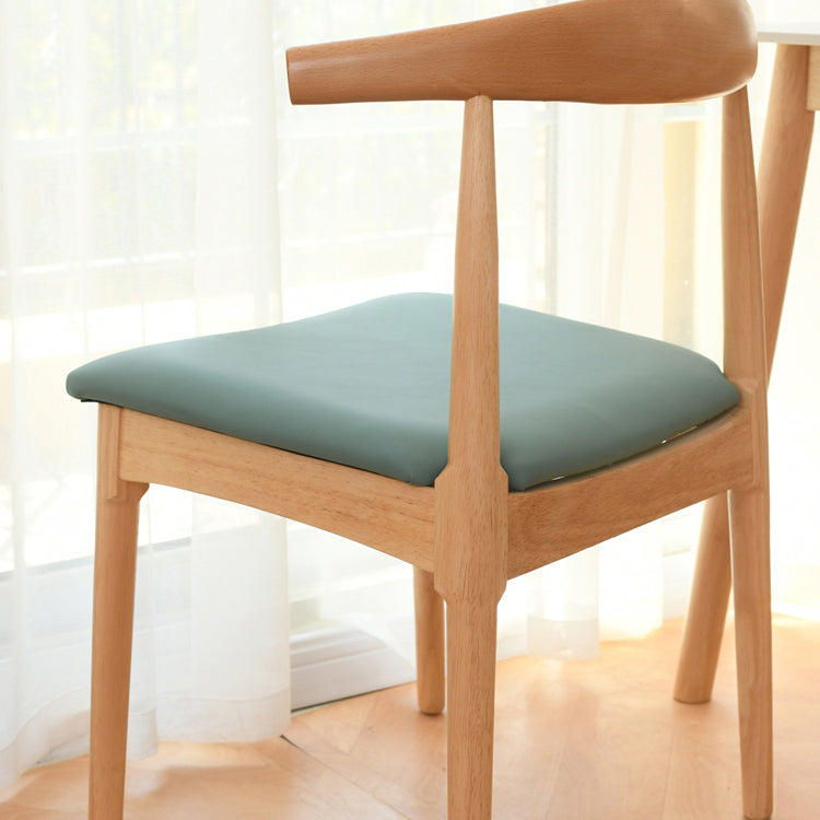 Scandinavian Rubberwood Open Side Chair Multi-color Dining Chair with 4 Legs