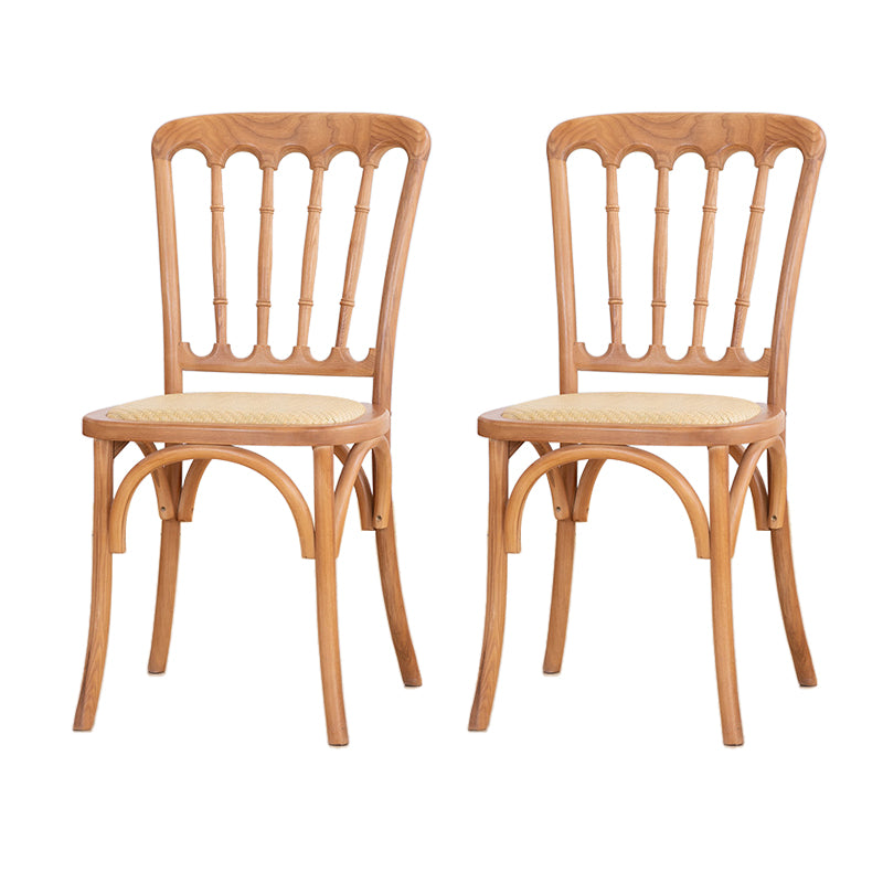 French Modern Design Slat Back Side Ash Woods Chair Home Dining Chairs