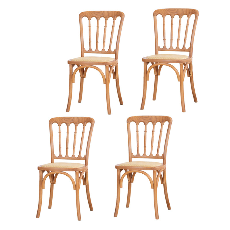 French Modern Design Slat Back Side Ash Woods Chair Home Dining Chairs