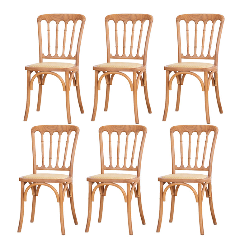 French Modern Design Slat Back Side Ash Woods Chair Home Dining Chairs