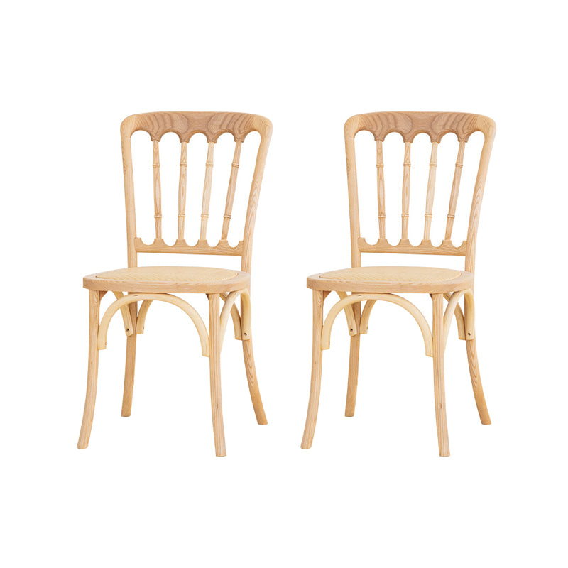 French Modern Design Slat Back Side Ash Woods Chair Home Dining Chairs