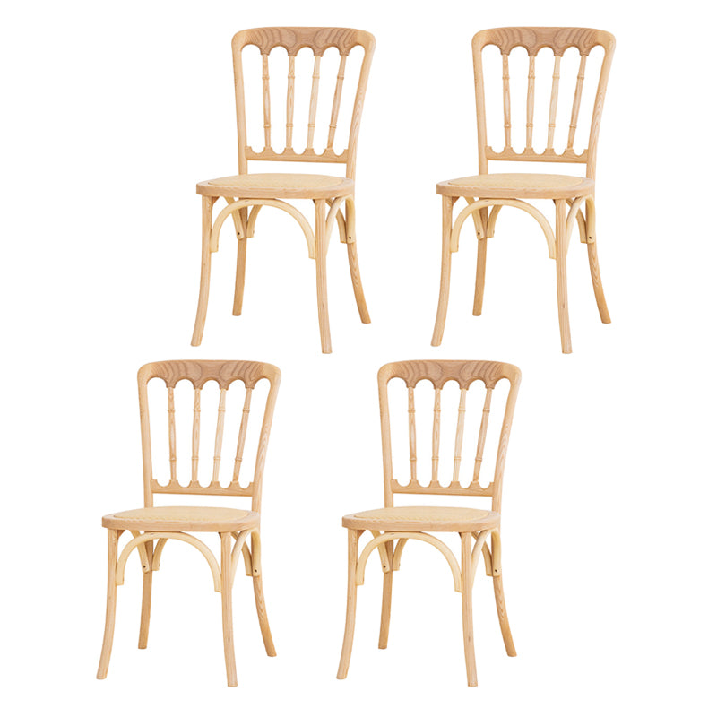 French Modern Design Slat Back Side Ash Woods Chair Home Dining Chairs