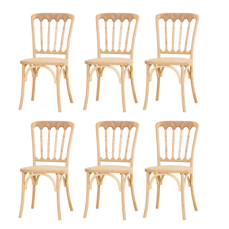 French Modern Design Slat Back Side Ash Woods Chair Home Dining Chairs