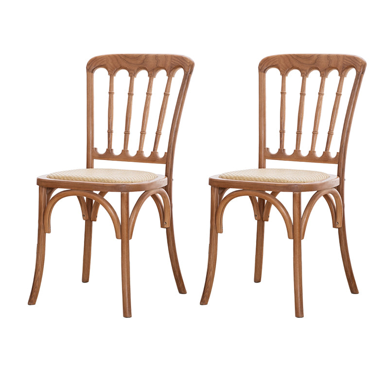 French Modern Design Slat Back Side Ash Woods Chair Home Dining Chairs