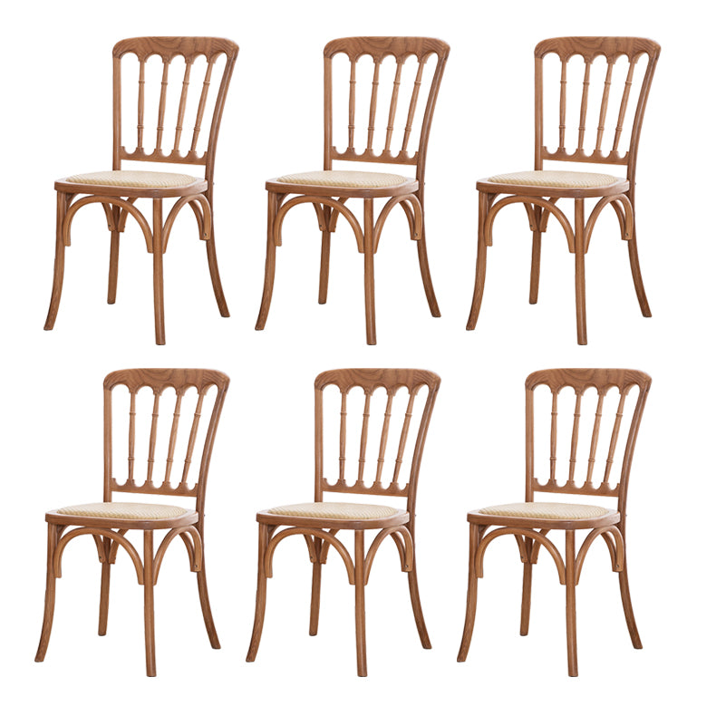 French Modern Design Slat Back Side Ash Woods Chair Home Dining Chairs