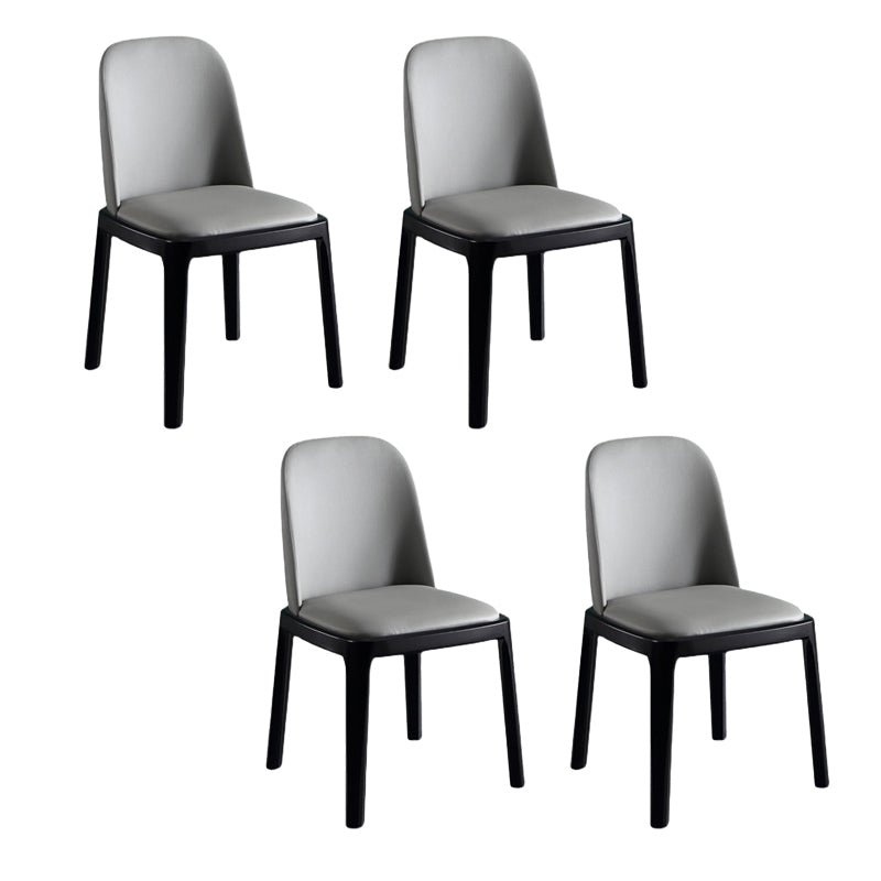 Solid Wood Modern Dining Room Chairs Matte Finish Parsons Dining Chair