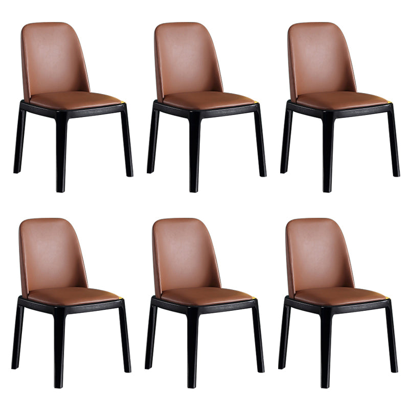 Solid Wood Modern Dining Room Chairs Matte Finish Parsons Dining Chair