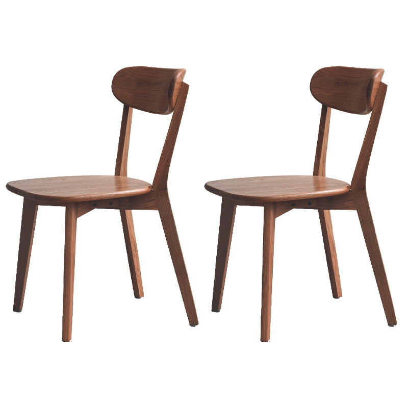 Scandinavian Style Dining Room Chair Wood Dining Side Armless Chair for Kitchen