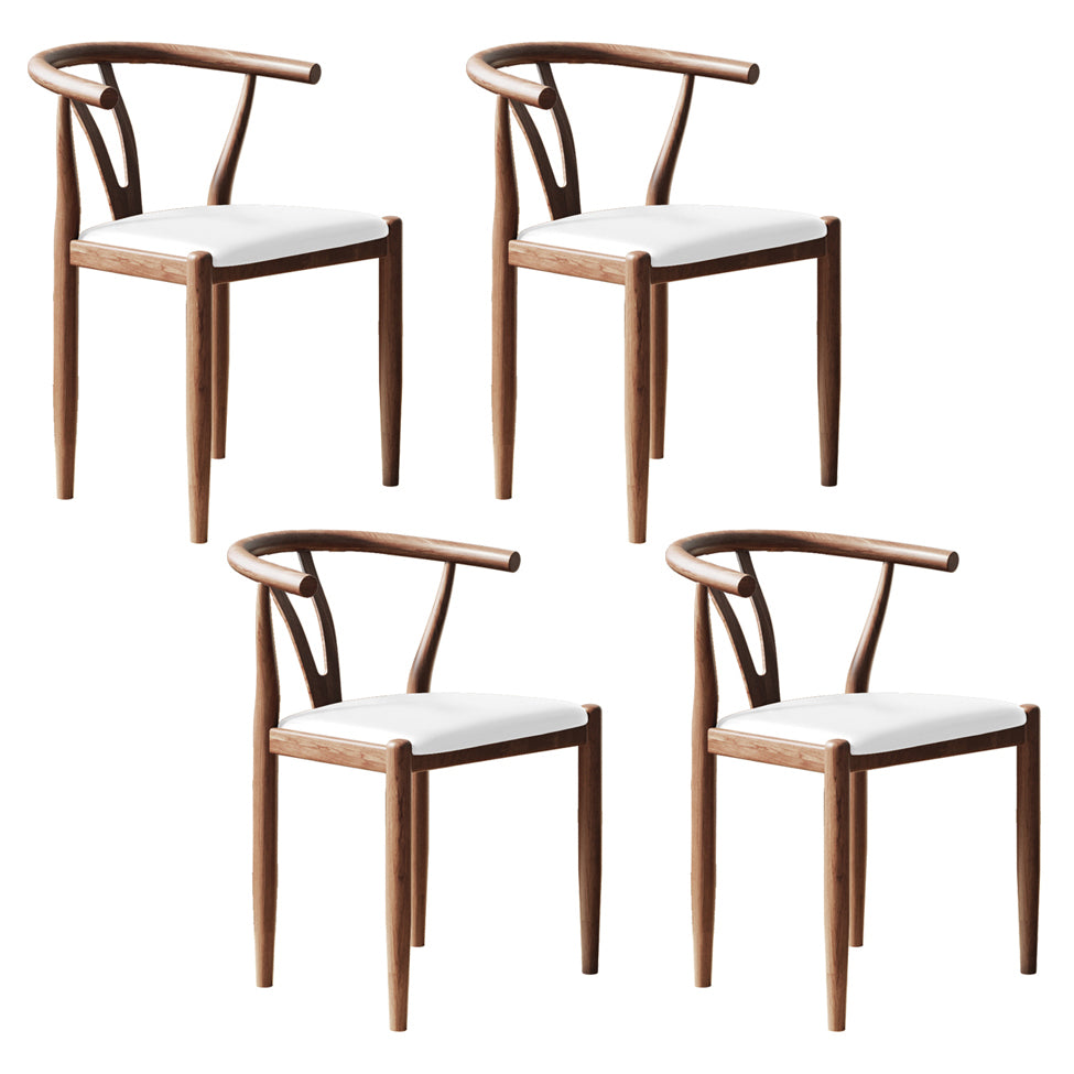 Nordic Style Metal Dining Arm Chair PU Leather Dining Chairs for Home Use