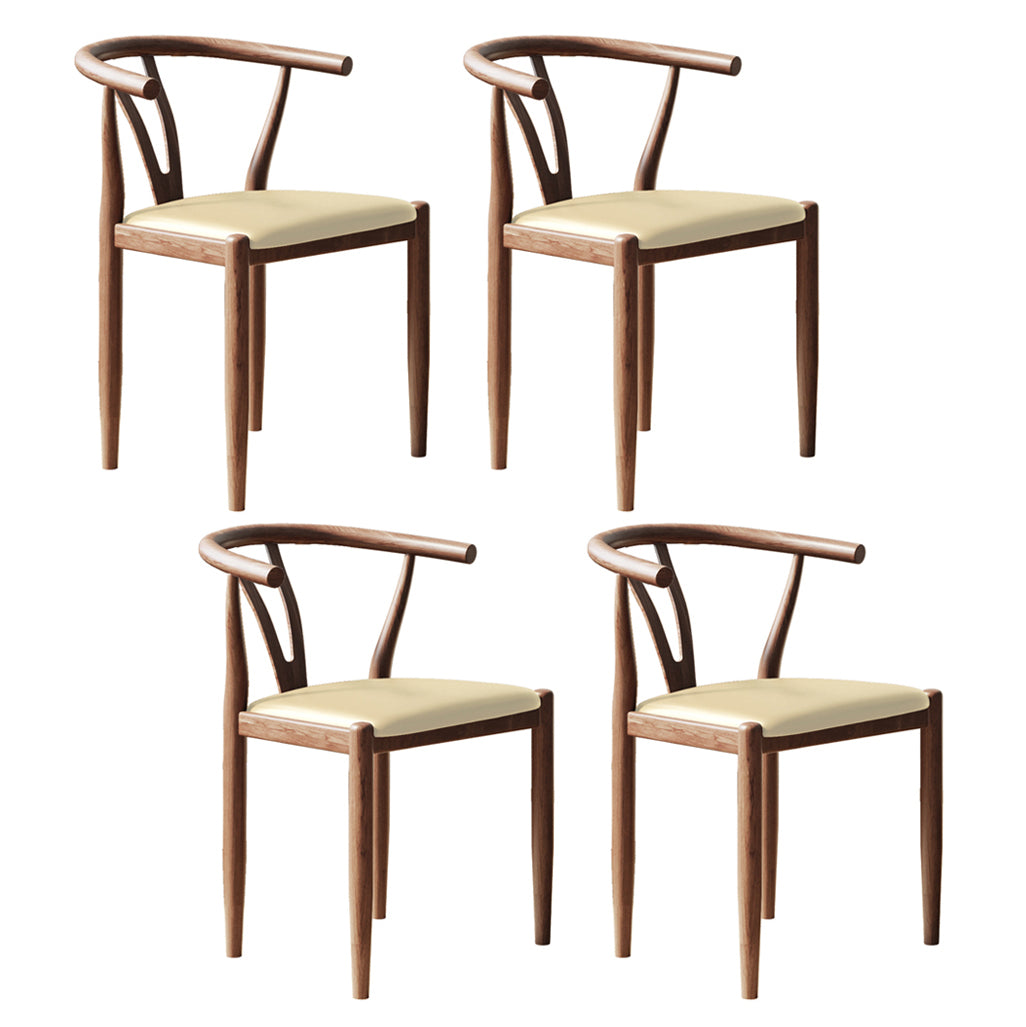 Nordic Style Metal Dining Arm Chair PU Leather Dining Chairs for Home Use