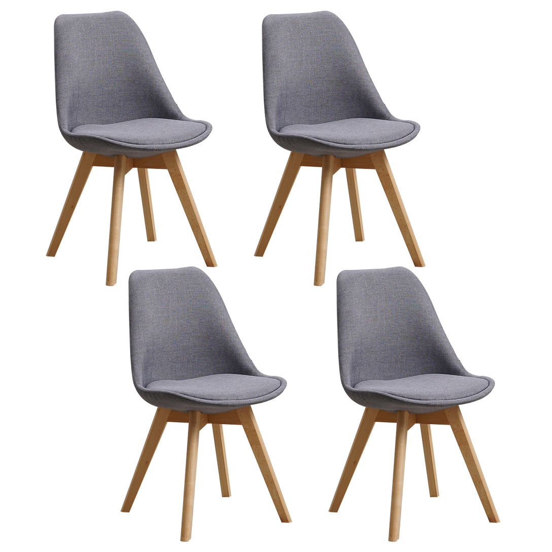 Wood Scandinavian Brasserie Side Chair 17'' Wide Parsons Dining Chairs