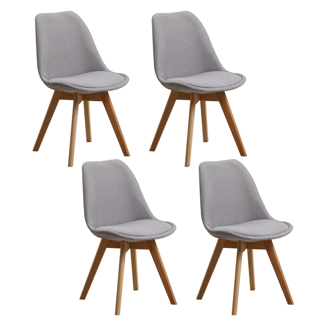 Wood Scandinavian Brasserie Side Chair 17'' Wide Parsons Dining Chairs