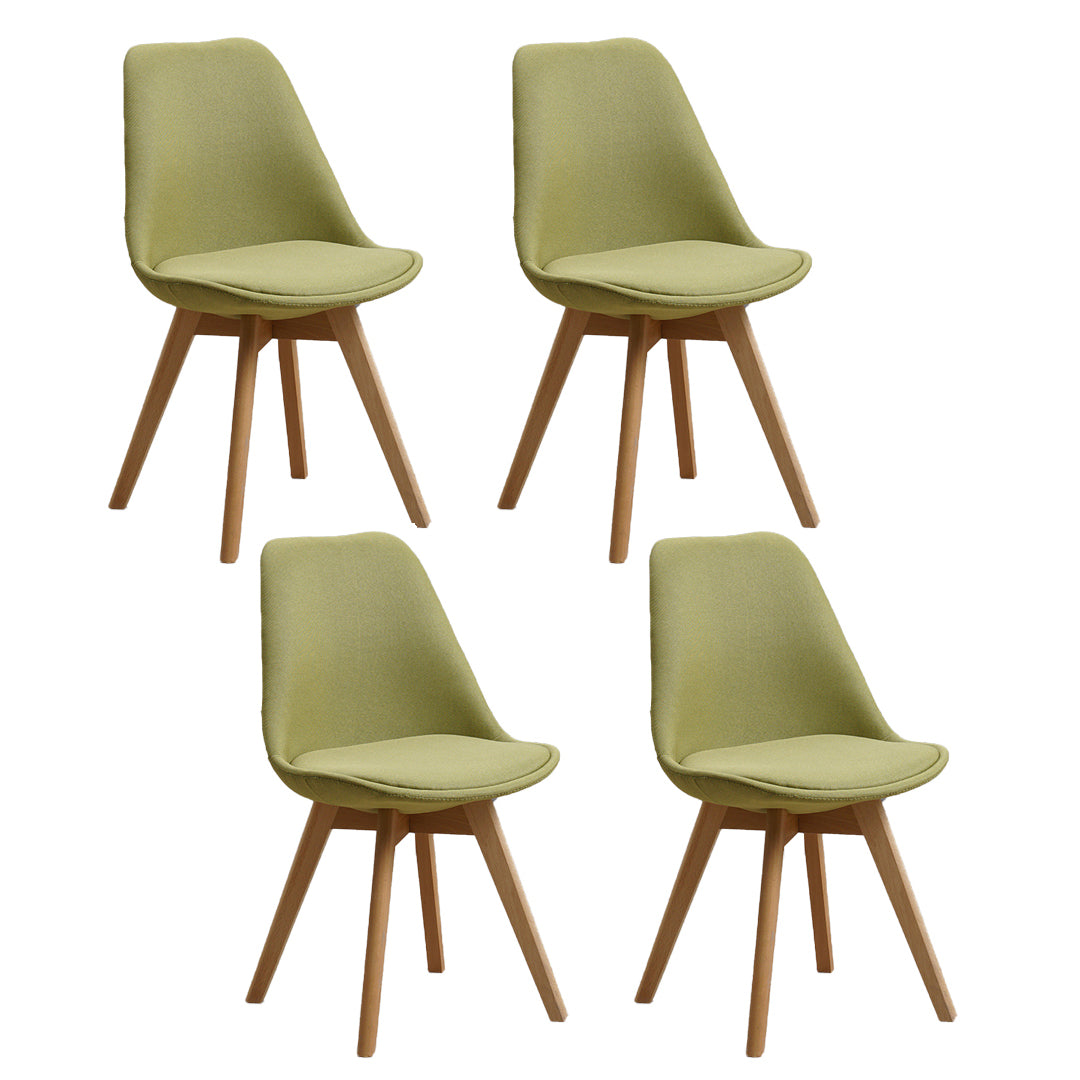 Wood Scandinavian Brasserie Side Chair 17'' Wide Parsons Dining Chairs