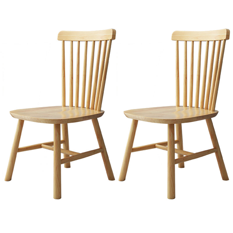 Contemporary Kitchen Wood Square Dining Chair Windsor Back Dining Side Chair