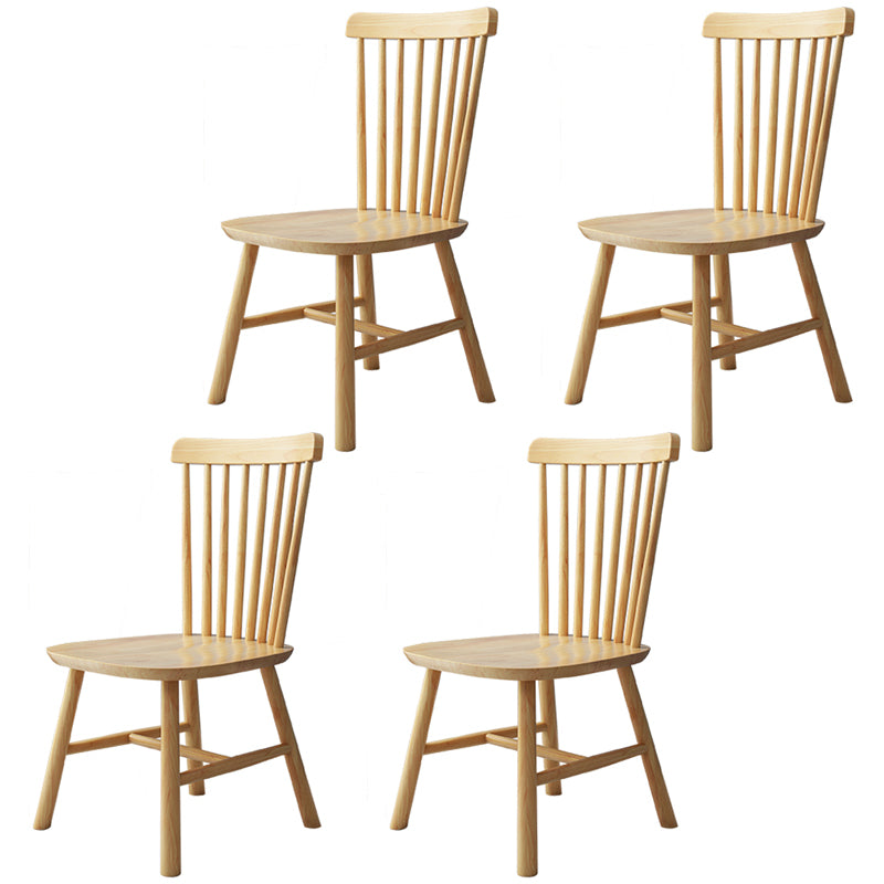 Contemporary Kitchen Wood Square Dining Chair Windsor Back Dining Side Chair