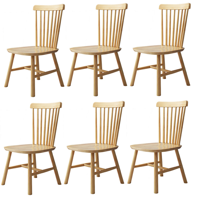 Contemporary Kitchen Wood Square Dining Chair Windsor Back Dining Side Chair