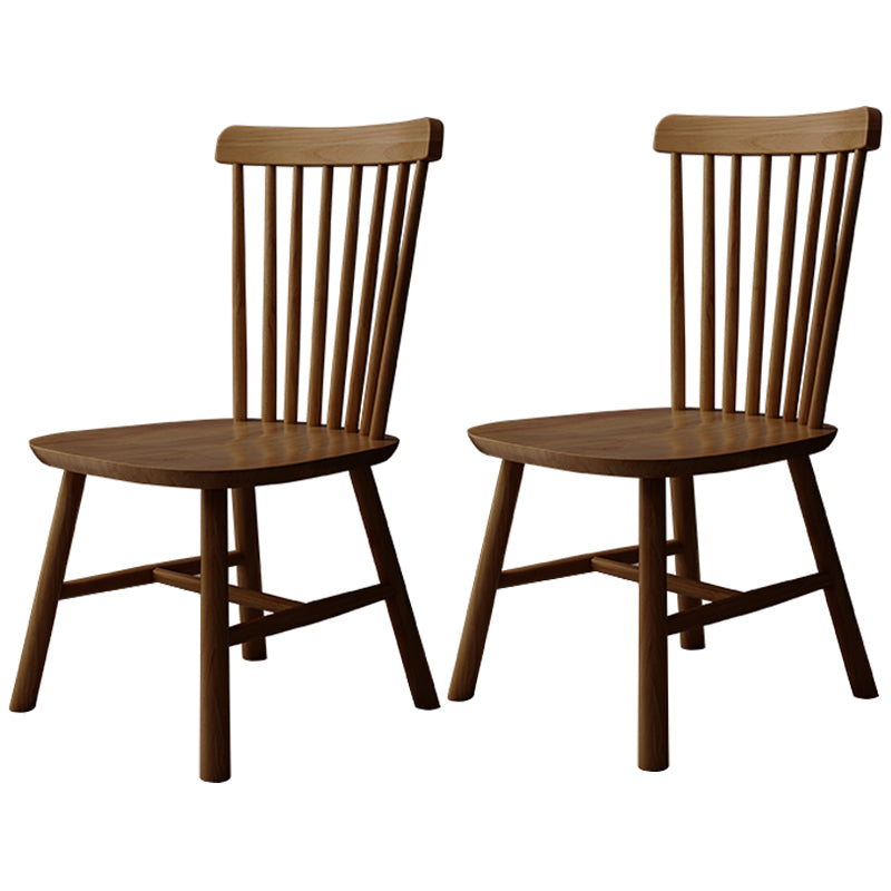 Contemporary Kitchen Wood Square Dining Chair Windsor Back Dining Side Chair