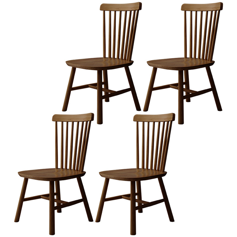 Contemporary Kitchen Wood Square Dining Chair Windsor Back Dining Side Chair