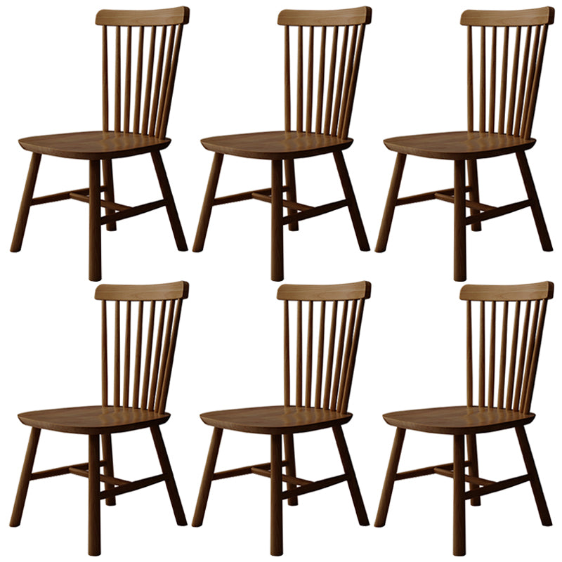 Contemporary Kitchen Wood Square Dining Chair Windsor Back Dining Side Chair