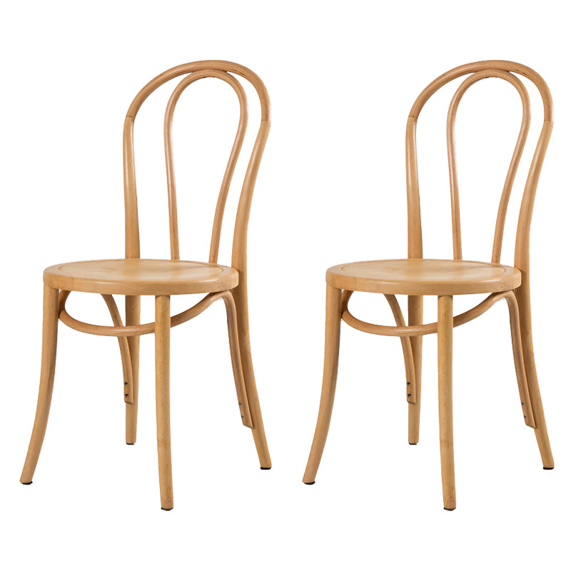 French Modern Style Solid Wood Dining Chairs Set Windsor Back Side Chair