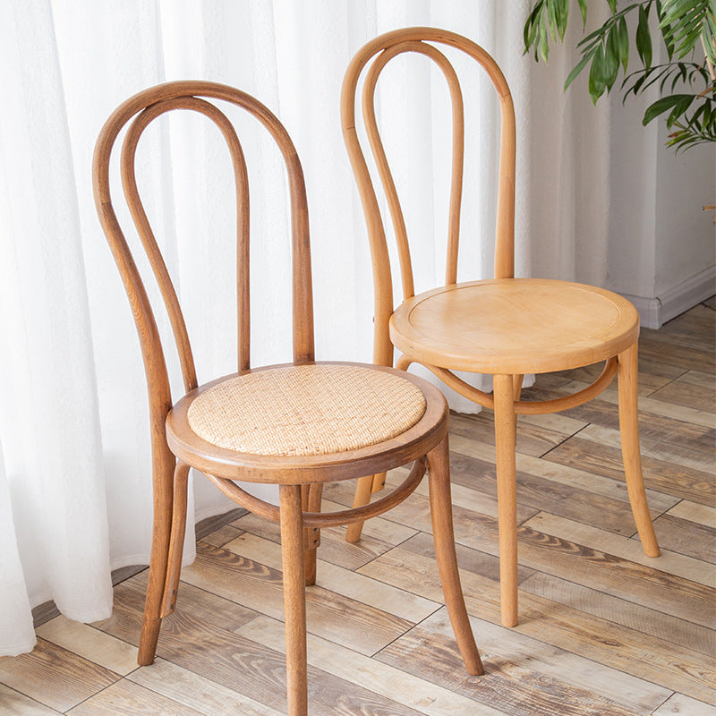 French Modern Style Solid Wood Dining Chairs Set Windsor Back Side Chair