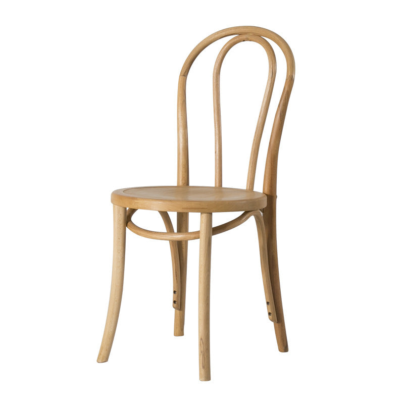 French Modern Style Solid Wood Dining Chairs Set Windsor Back Side Chair