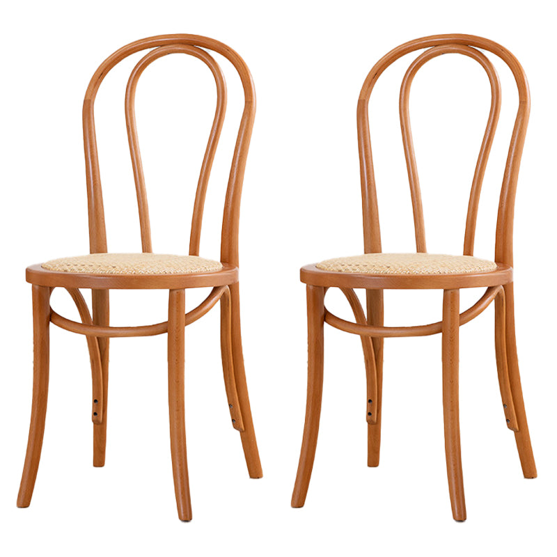 French Modern Style Solid Wood Dining Chairs Set Windsor Back Side Chair