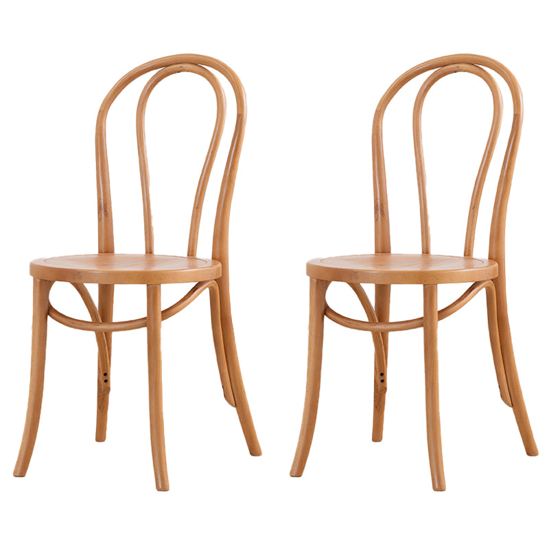 French Modern Style Solid Wood Dining Chairs Set Windsor Back Side Chair