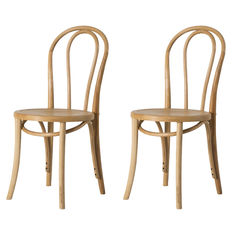 French Modern Style Solid Wood Dining Chairs Set Windsor Back Side Chair