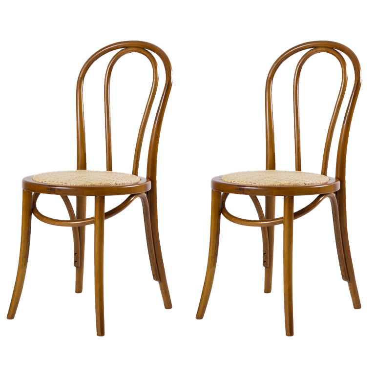 French Modern Style Solid Wood Dining Chairs Set Windsor Back Side Chair