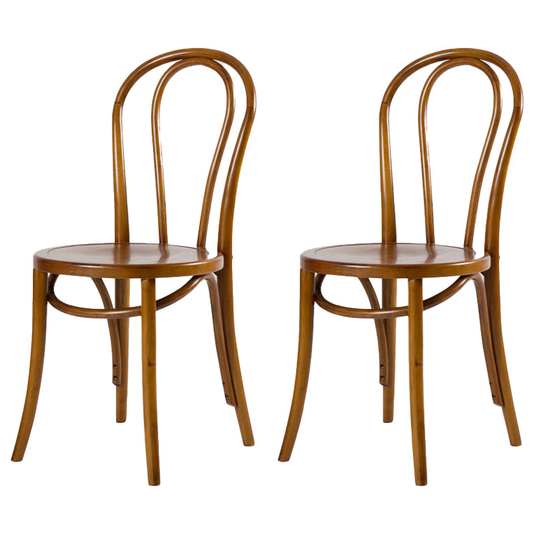 French Modern Style Solid Wood Dining Chairs Set Windsor Back Side Chair