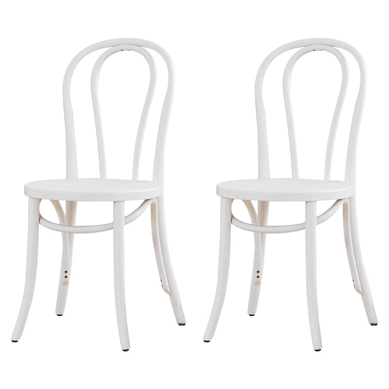 French Modern Style Solid Wood Dining Chairs Set Windsor Back Side Chair