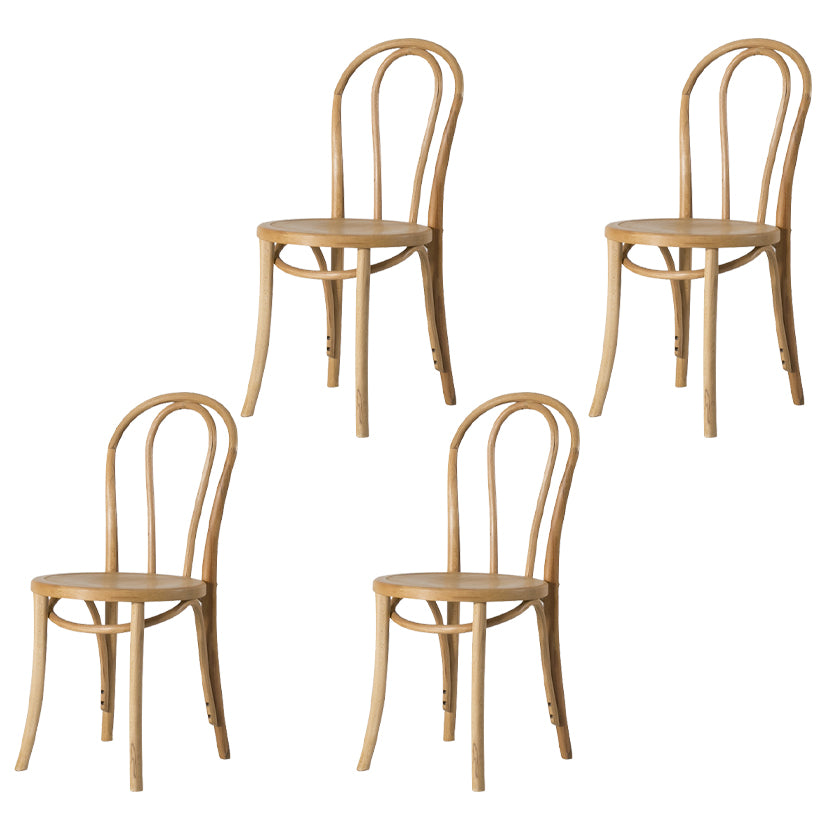 French Modern Style Solid Wood Dining Chairs Set Windsor Back Side Chair