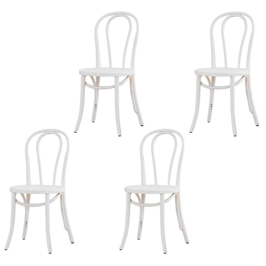 French Modern Style Solid Wood Dining Chairs Set Windsor Back Side Chair