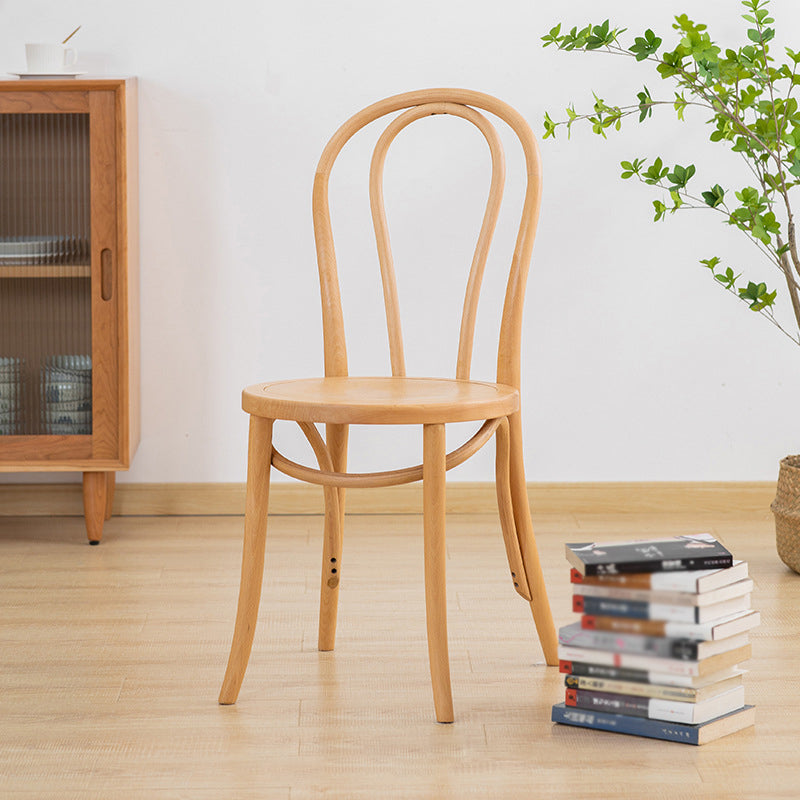 French Modern Style Solid Wood Dining Chairs Set Windsor Back Side Chair