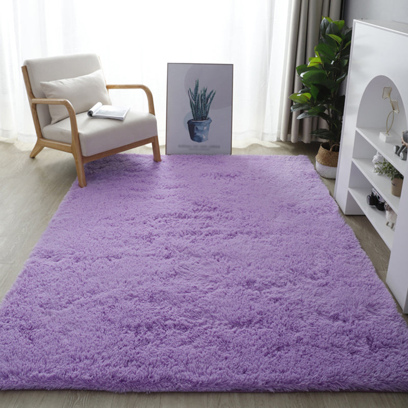 Tapis de shag doux multicolo