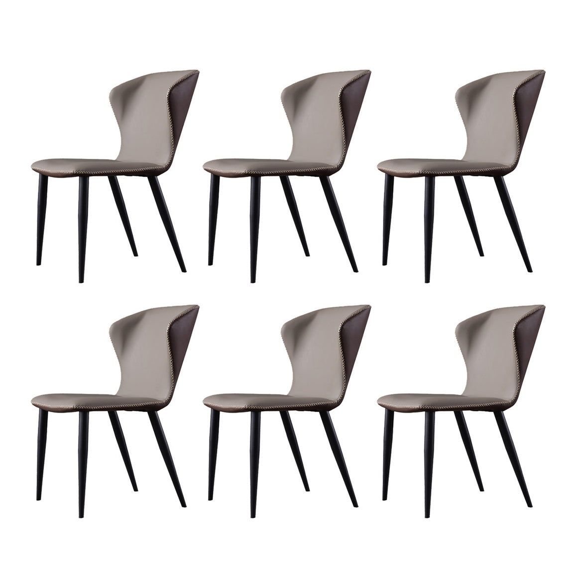 Modern Style Upholstered Side Chair Wingback Parsons Chair for Home Use