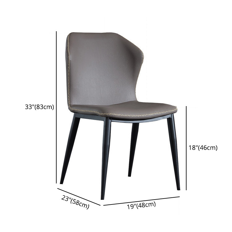 Modern Style Upholstered Side Chair Wingback Parsons Chair for Home Use