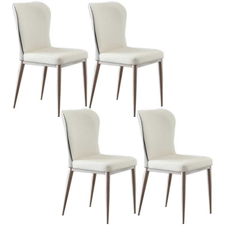 Nordic Style Upholstered Dining Chair Wingback Parsons Chair for Home Use