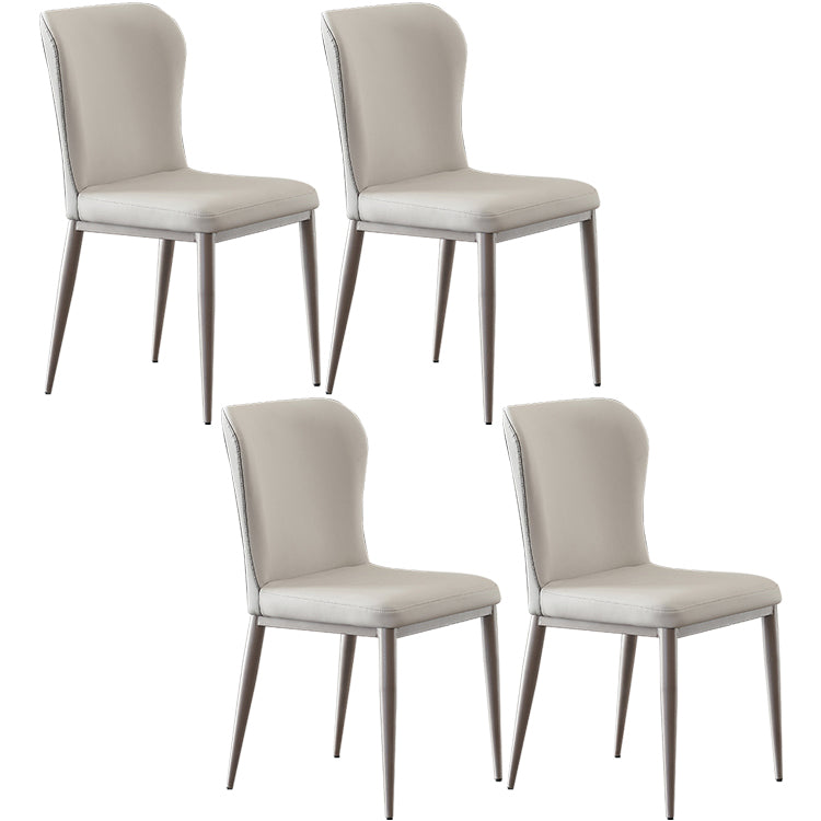 Nordic Style Upholstered Dining Chair Wingback Parsons Chair for Home Use