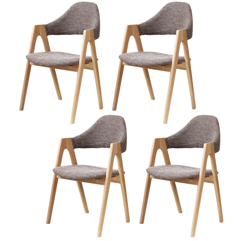 Modern Style Wood Dining Room Chair Open Back Dining Side Chair for Home Use