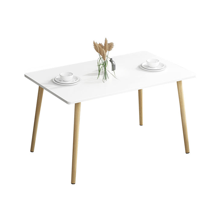 Set da pranzo in legno di altezza standard con 4 gambe in legno marrone chiaro per mobili da pranzo