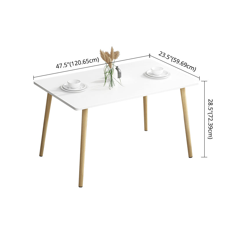 Set da pranzo in legno di altezza standard con 4 gambe in legno marrone chiaro per mobili da pranzo