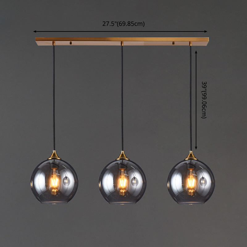 Modern Style Ball Pendant Lighting Fixture Glass Dinning Room Pendant Ceiling Light