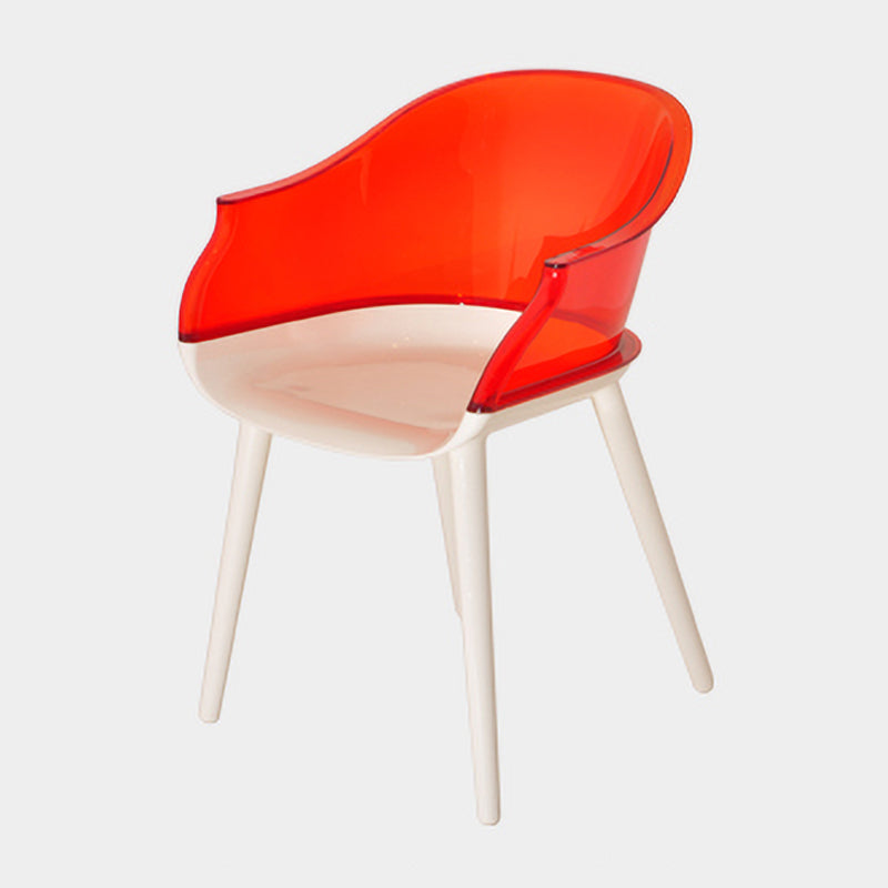 Chaise contemporaine en plastique intérieur-extérieur de 23 ''