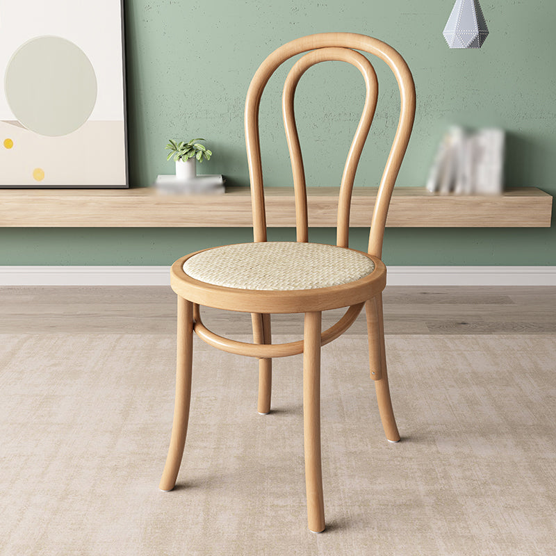 Modern Kitchen Windsor Back Dining Side Chair Solid Wood Dining Side Chair