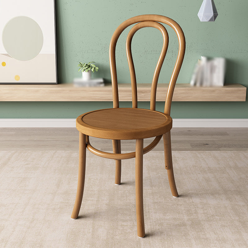 Modern Kitchen Windsor Back Dining Side Chair Solid Wood Dining Side Chair