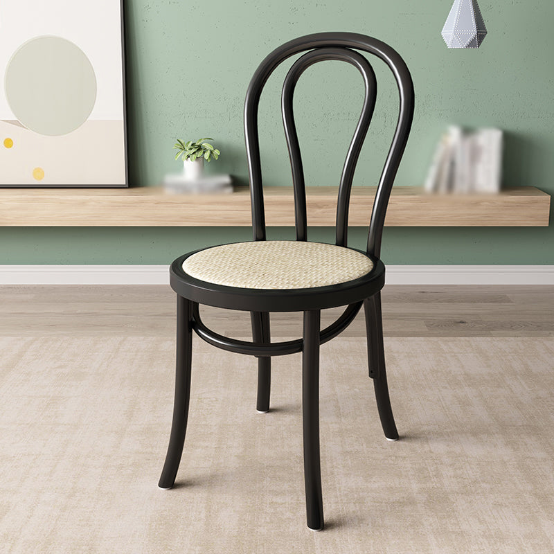 Modern Kitchen Windsor Back Dining Side Chair Solid Wood Dining Side Chair